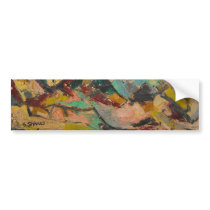 S Shano Color Mountain Bumper Sticker