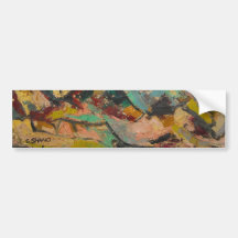 S Shano Color Mountain Bumper Sticker