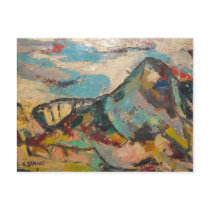 S Shano Color Mountain Post Card