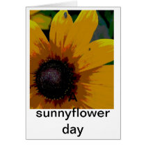 S sunnyflower day cards