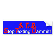 S.T.D.s Bumper Stickers