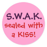 S.W.A.K. sealed with a KISS! stickers