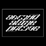 SA.0294 - Secondalternative Ambigram Poster posters