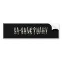 SA SANCTUARY bumper sticker bumper stickers by sasanctuary SA SANCTUARY bumper sticker bumper stickers