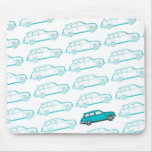 Saab 95 retro mousepad - aqua