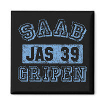 Saab Gripen - BLUE Refrigerator Magnets