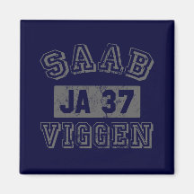 Saab Viggen Fridge Magnets
