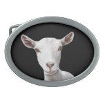 Saanen Dairy Goat Belt Buckle