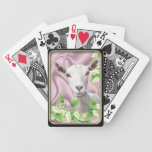 Saanen  Goat Daisies Bicycle® Playing Cards