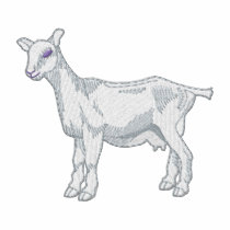 Saanen Goat embroidered shirts by ZazzleEmbroidery Saanen Goat embroidered shirts