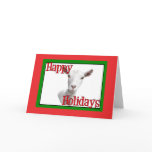 Saanen Goat Holiday Christmas cards