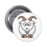 Saanen Goat Pinback Button