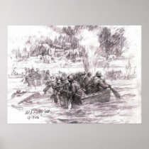 Saar River under fire Poster