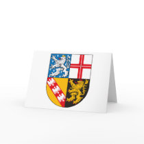 Saarland Coat of Arms Greeting Card by FlagTshirts Saarland Coat of Arms Greeting Card