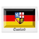 Saarland Flag Gem Cards