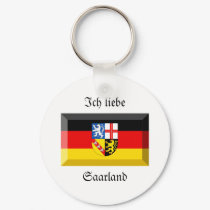 Saarland Flag Gem keychains by Vexillophile Saarland Flag Gem keychains