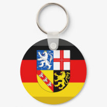 Saarland Flag Gem keychains by Vexillophile Saarland Flag Gem keychains