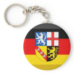 Saarland Flag Gem Keychains