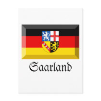 Saarland Flag Gem postcards