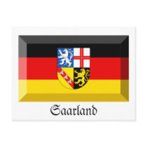 Saarland Flag Gem postcards