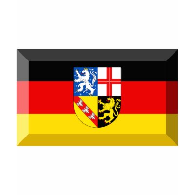 Saarland Flag Gem T-shirt by Vexillophile