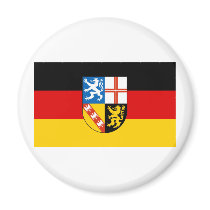 Saarland Flag magnets by Vexillophile Saarland Flag magnets