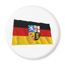 Saarland Flag magnets by Vexillophile Saarland Flag magnets