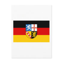 Saarland Flag postcards by Vexillophile Saarland Flag postcards