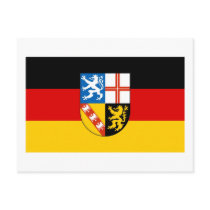 Saarland Flag postcards by Vexillophile Saarland Flag postcards