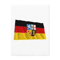 Saarland Flag postcards by Vexillophile Saarland Flag postcards