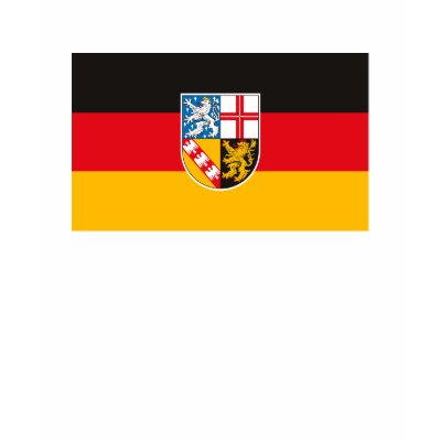 Saarland Flag T-shirt by FlagTshirts