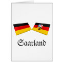 Saarland, Germany Flag Tiles cards by Vexillophile Saarland, Germany Flag Tiles cards