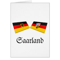 Saarland, Germany Flag Tiles cards by Vexillophile Saarland, Germany Flag Tiles cards
