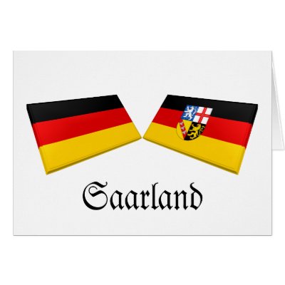 Saarland, Germany Flag Tiles Cards by Vexillophile