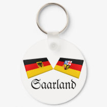 Saarland, Germany Flag Tiles keychains by Vexillophile Saarland, Germany Flag Tiles keychains