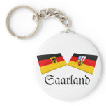 Saarland, Germany Flag Tiles Key Chains