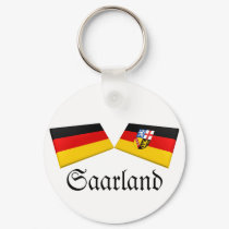 Saarland, Germany Flag Tiles keychains by Vexillophile Saarland, Germany Flag Tiles keychains