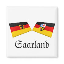 Saarland, Germany Flag Tiles magnets by Vexillophile Saarland, Germany Flag Tiles magnets
