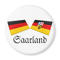 Saarland, Germany Flag Tiles magnets by Vexillophile Saarland, Germany Flag Tiles magnets