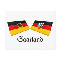 Saarland, Germany Flag Tiles postcards by Vexillophile Saarland, Germany Flag Tiles postcards