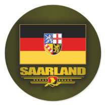 Saarland Round Sticker