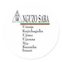 Saba stickers by Kwanzaa Saba stickers