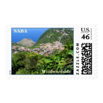 SABA: View of Windwardside postage