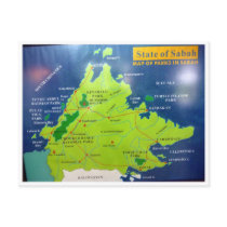 sabah parks postcards