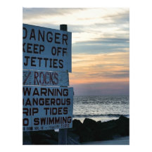 Sabana de la playa de Tybee, GA Membretes Personalizados