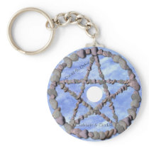 sabbets Disk Label Key Chain