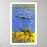 Sabena ~ Belgique Congo Posters