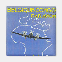 Sabena ~ Belgique Congo Refrigerator Magnets