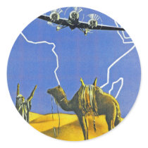 Sabena ~ Belgique Congo Round Sticker