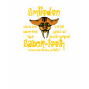 Saber-tooth teen funny t-shirt